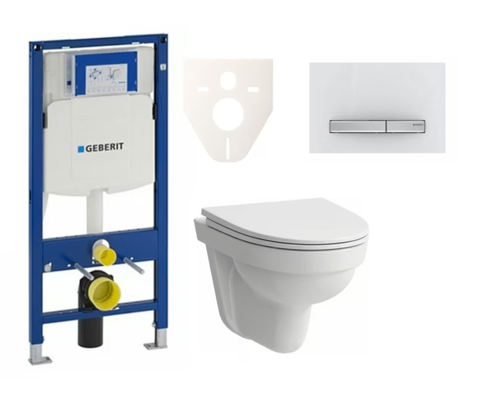 Pakabinami WC komplektas Geberit su KLOZETAS dubeniu Laufen Pro Nordic pro potinkiniam montavimui ir lengvai priežiūrai.