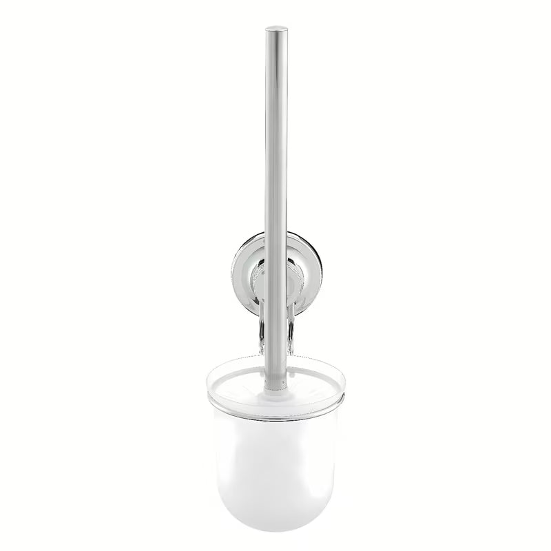 Sieninė WC šepetys Multi Ecoloc chromo spalvos, su siurbtuku, pro montavimas be gręžimo.