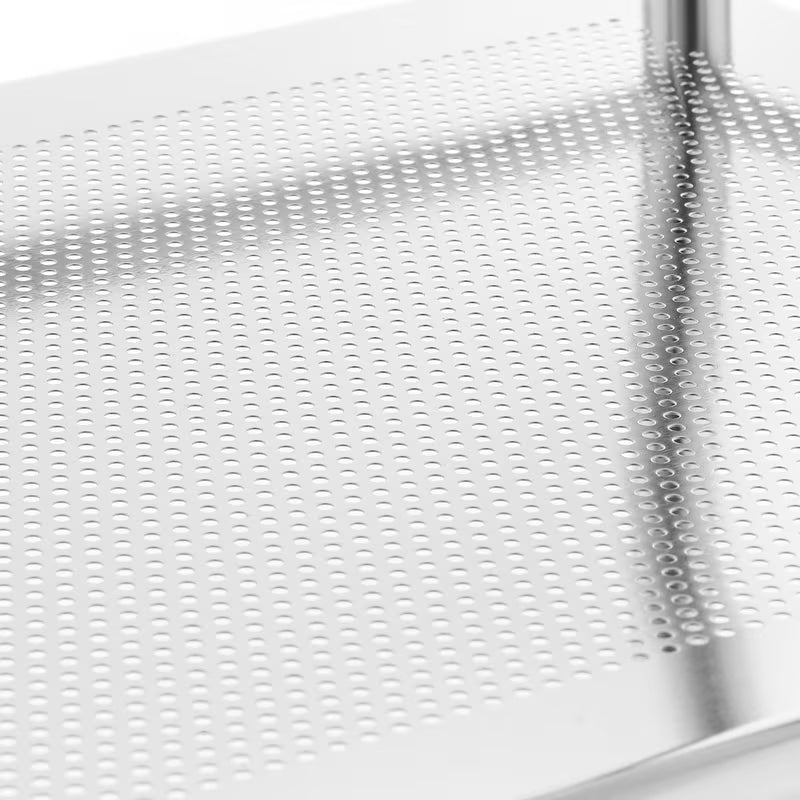 Praktiška slankiojantis vonios kambario mobilus stelažas su trimis lentynomis, Chrome apdailos