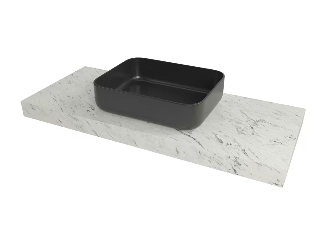 Praustuvo stalviršis Naturel Dolce 120x50x80 cm, Carrara marmuro apdailos