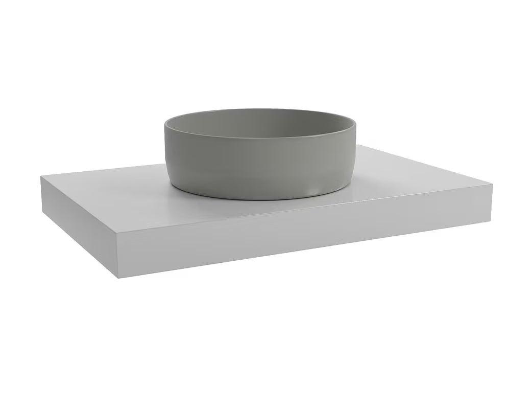 Pakabinama stalviršis praustuvui Naturel Dolce 80x50x8 cm, spalva glossy white