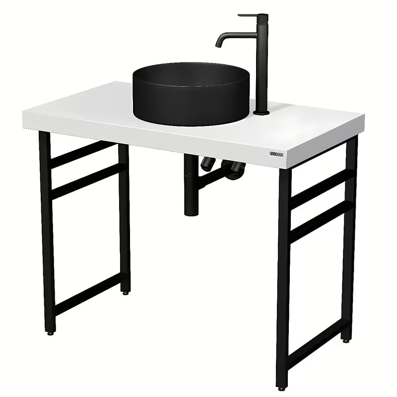 Kvadratinė po stalviršiu Naturel Dolce koja, juoda matinė