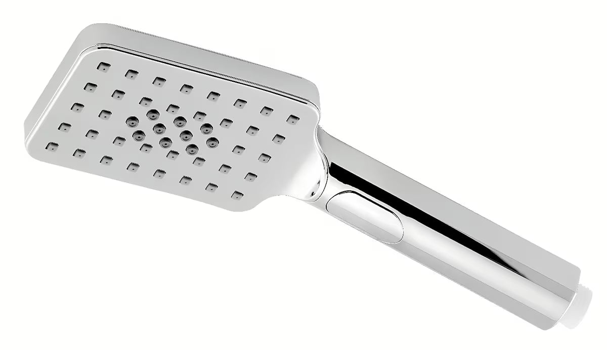Chromuota rankinė dušo galvutė Novaservis su trimis srovėmis ir Easy Clean purkštukais.