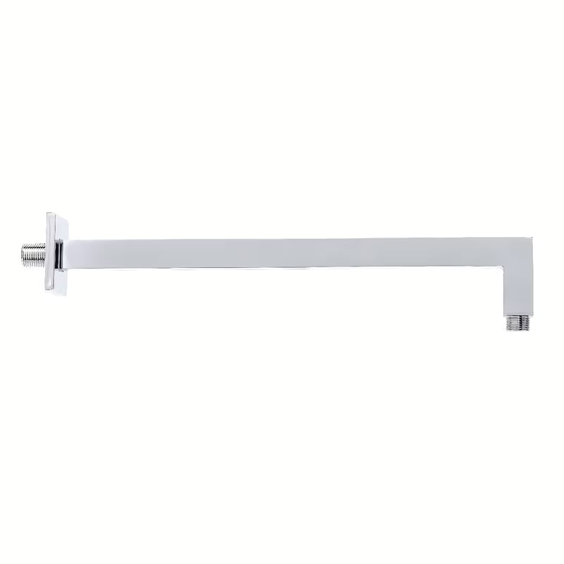 Dušo galvos Alkūnė Optima Chrome kvadratinio dizaino, ilgis 40 cm, pro viršutiniam dušui.