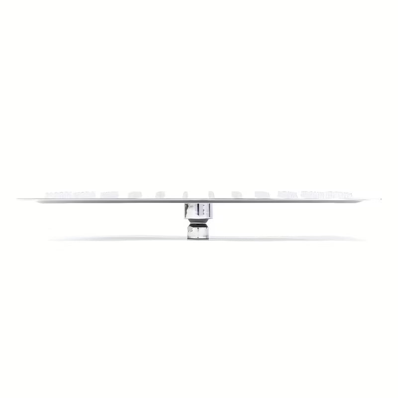 Žalvarinė viršutinis dušas Optima Chrome kampuoto dizaino, matmenys 34x22 cm
