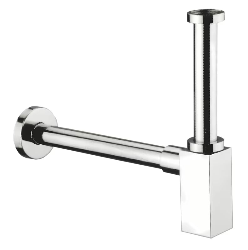 Dizaineriškas praustuvo sifonas Optima Chrome, 32 mm skersmens