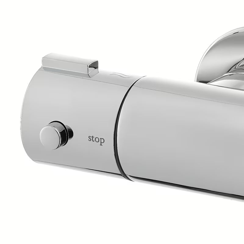 Termostatinė sieninė vonios maišytuvas Optima Chrome chromo spalvos be dušo komplekto.