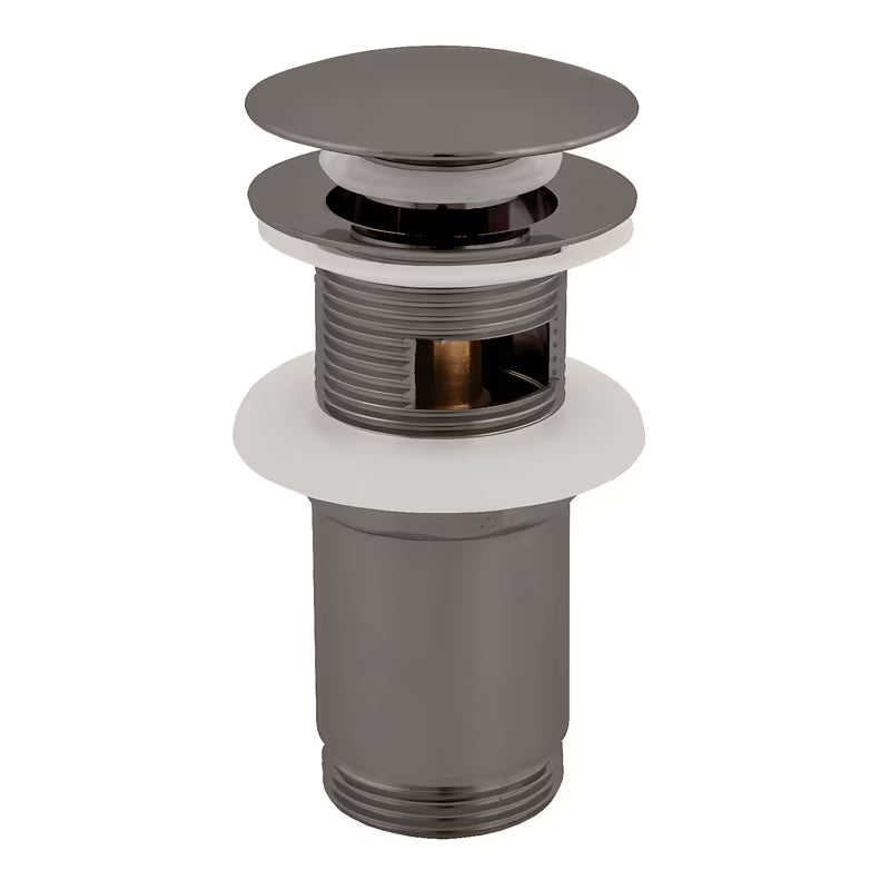 Praustuvo dugno vožtuvas ClickClack 5/4, spalva metal grey, su PVD paviršiaus danga