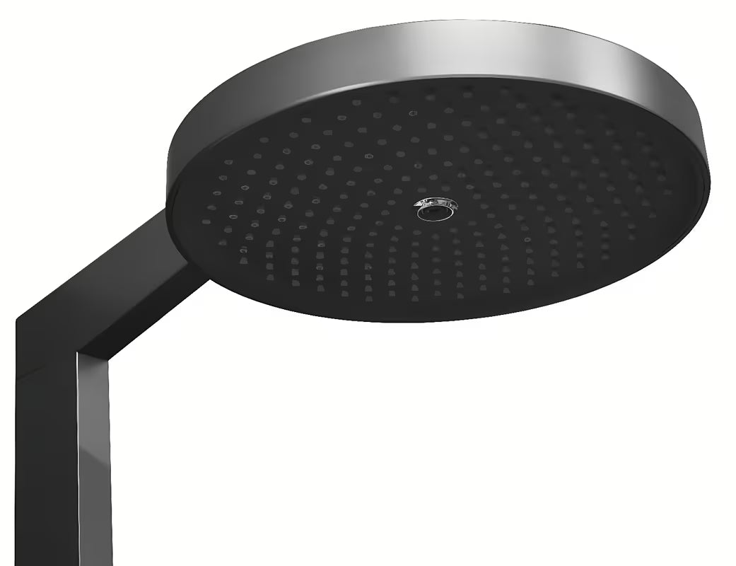 Dušo sistema Rav Slezak metal grey su viršutiniu dušu ⌀ 300 mm ir 3 padėčių rankiniu dušu
