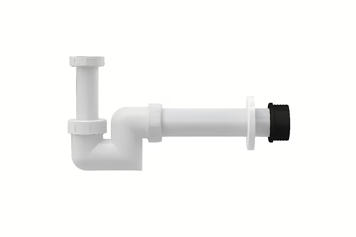 Baltas plastikinis bidė sifonas Ravak Chrome pro bidė Uni Chrome su manžete