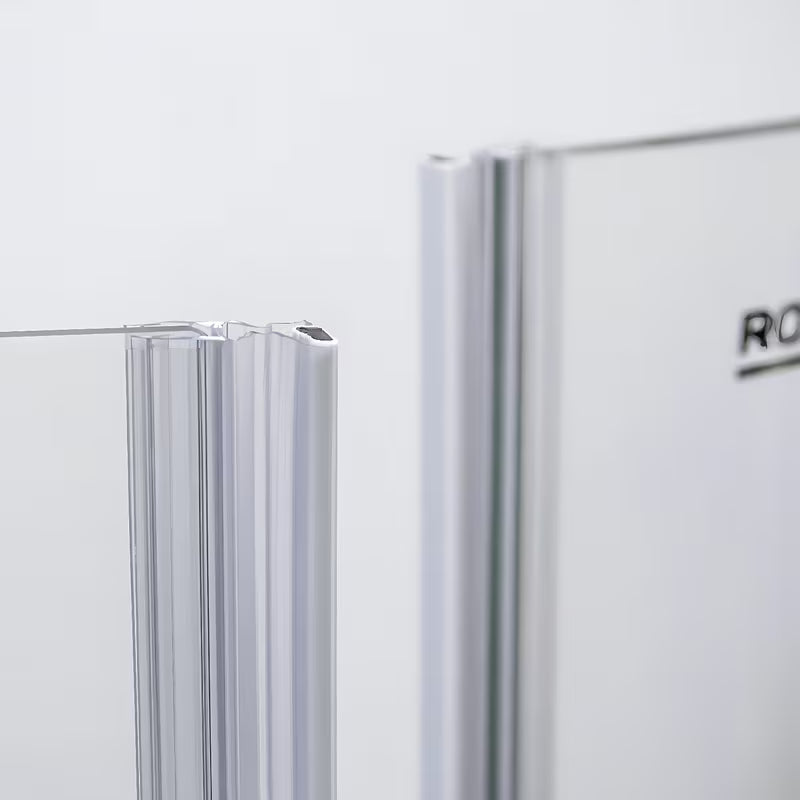 Roth Elegant Neo Line berėmis dušo durys 90 cm blizgaus chromo spalvos su skaidriu stiklu