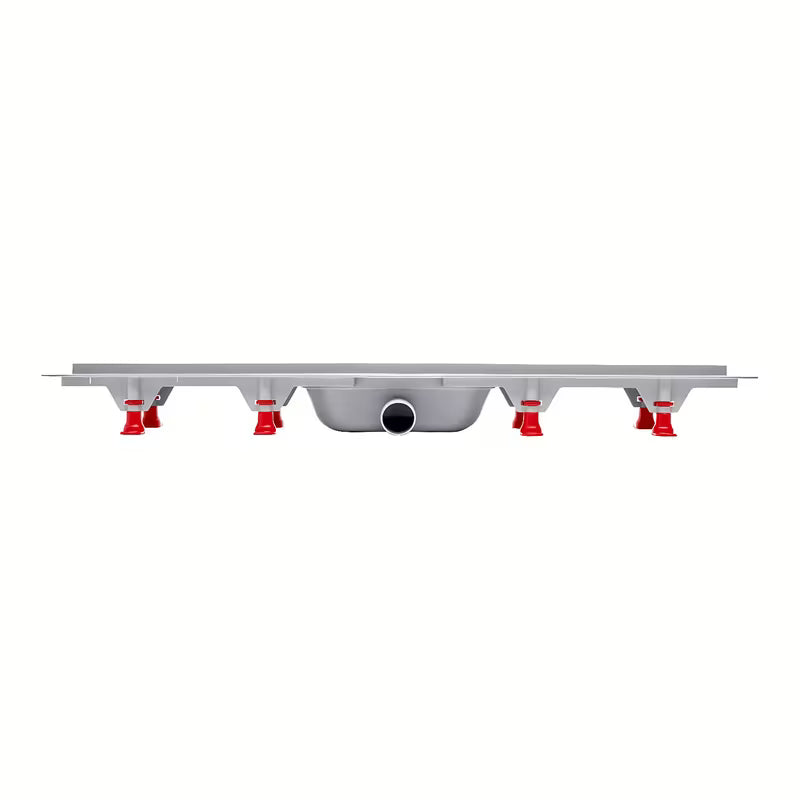 Dušo latakas S-Line Multi 65 cm, blizgios apdailos, su kvadratėlių dekoro grotelėmis