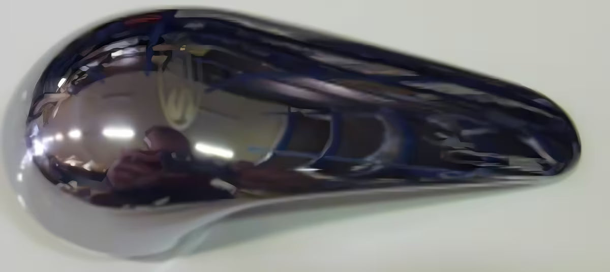 Chromuota atsarginė rankenėlė S-Line iš chromuoto žalvario, ergonomiškos lenktos formos
