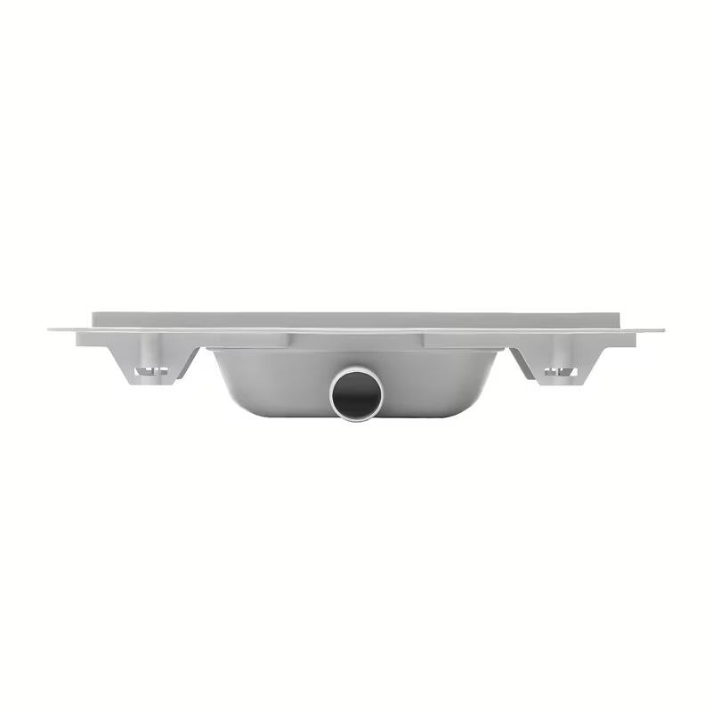 Dušo latakas S-Line 40 cm su nerūdijančio plieno grotelėmis, blizgios chrome apdailos