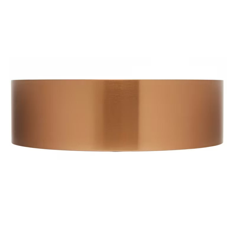 Apvalus pastatomas ant stalviršio praustuvas SAT Aurum 38 cm, šlifuotos rose gold spalvos, plonasieniis
