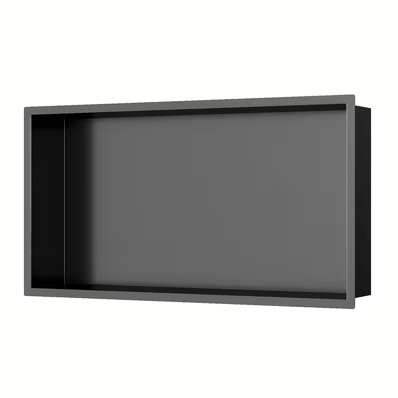 Dušo niša SAT Aurum iš 304 nerūdijančio plieno, spalva gun metal, su rėmeliu