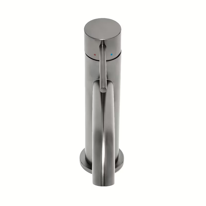 Svirtinis stovintis praustuvo maišytuvas SAT Aurum šlifuoto gun metal be praustuvo dugno vožtuvas apdailos.