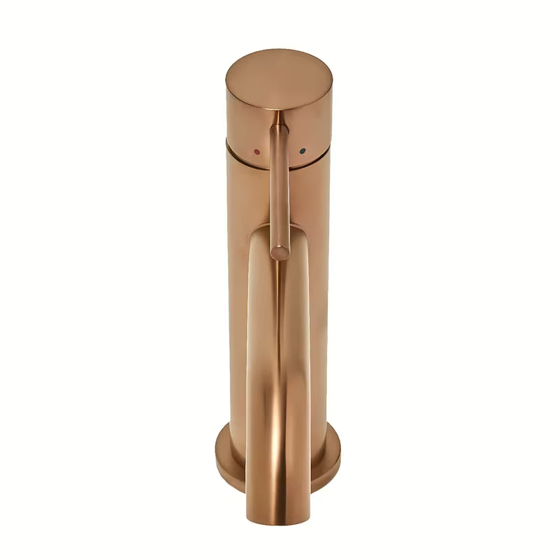 Svirtinis stovintis praustuvo maišytuvas SAT Aurum rose gold brushed be praustuvo dugno vožtuvas apdailos