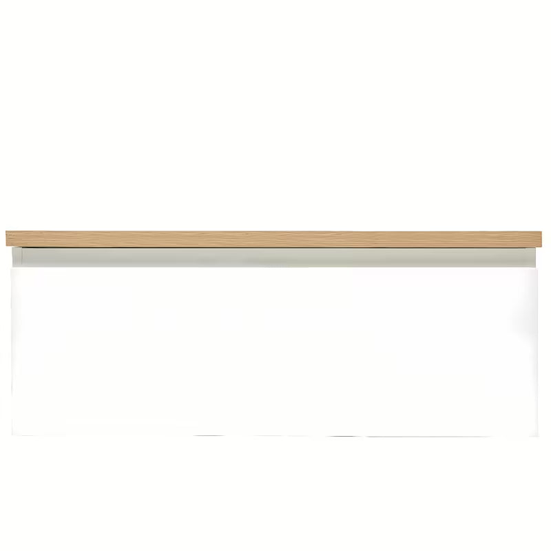 Pakabinama vonios spintelė SAT B-Way 1 99x45x30 cm, baltos blizgios spalvos su uždengimo plokšte