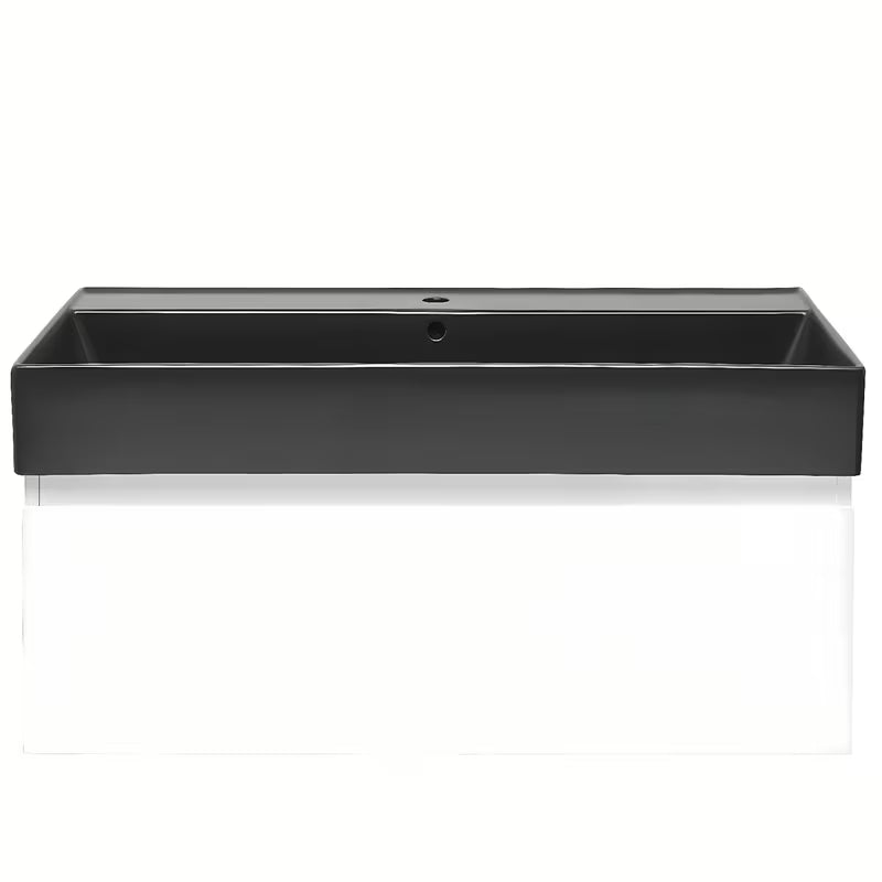 Pakabinama vonios spintelė su keraminiu praustuvu SAT B-Way 1, baltas blizgus, 99x45x30 cm