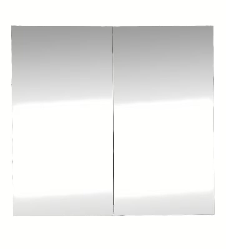 Balta veidrodinė spintelė SAT B-Way 80 x 75 cm vonios kambariui, su kairiniu arba dešininiu atidarymu.