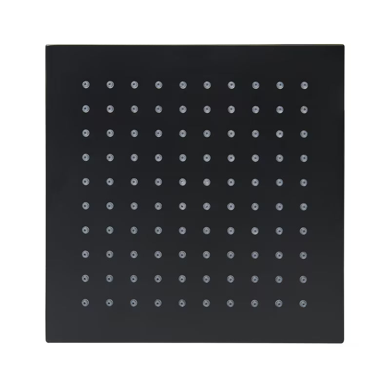 Kvadratinė viršutinis dušas SAT B-Way 20x20 cm, matinės juodos spalvos, metalinė