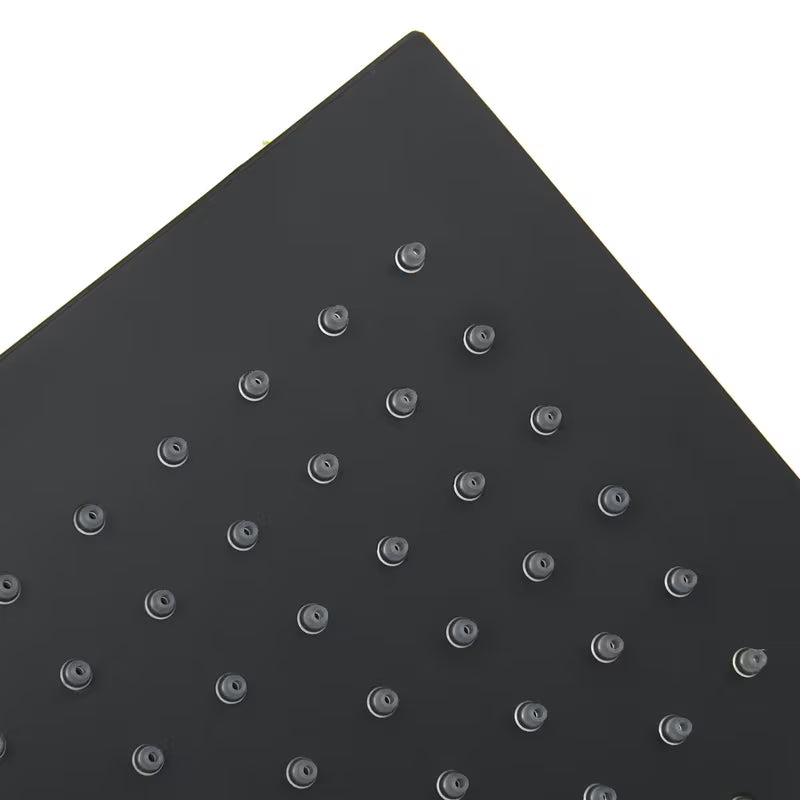 Kvadratinė viršutinis dušas SAT B-Way 20x20 cm, matinės juodos spalvos, metalinė