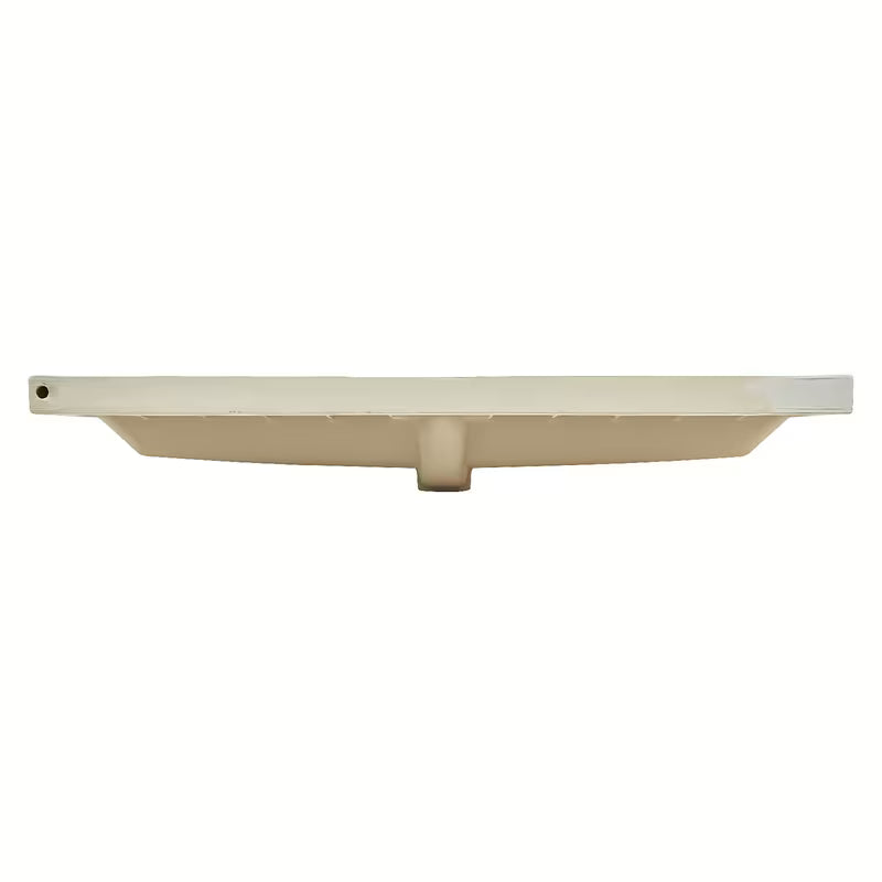 Baltas keraminis baldinis praustuvas SAT B-Way 100,5x46,3 cm su anga pro maišytuvui per vidurį