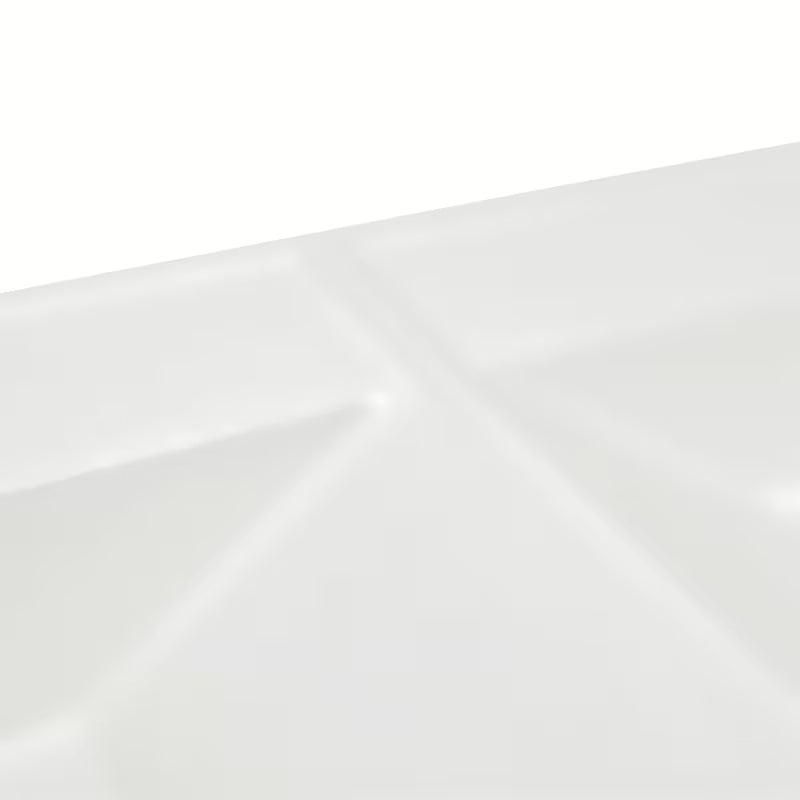 Baldinis dvigubas praustuvas SAT B-Way 121x46 cm, matinės baltos spalvos, su dviem angomis pro maišytuvui