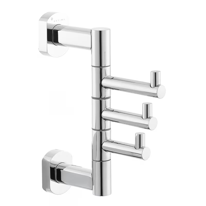 Daugiafunkcis trigubas kabliukas SAT Spirit/Cube Way, chrome pro rankšluosčiams ir chalatams kabinti.