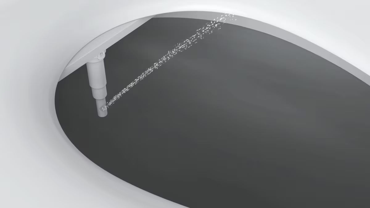 Balta bidė sėdynė SAT Easybidet pro montuoti po KLOZETO dangtis, be prijungimo prie elektros.