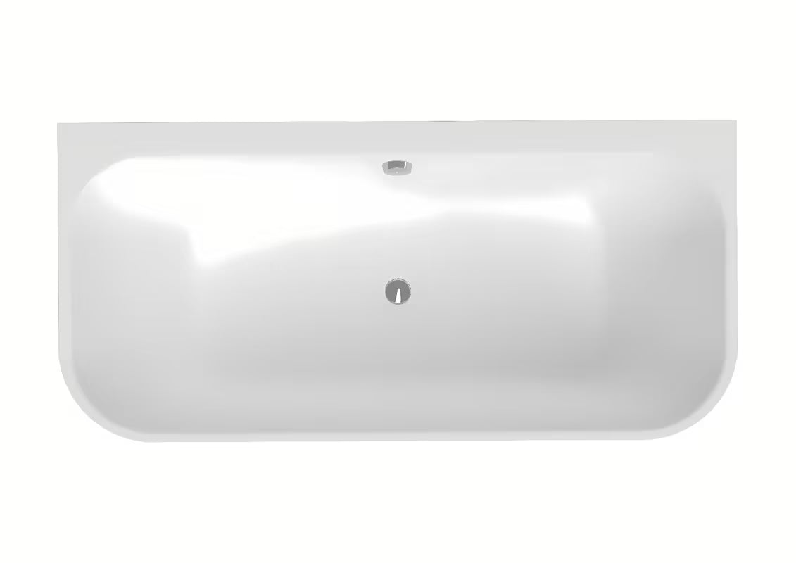 Laisvai pastatoma vonia prie sienos SAT Evolution 170 x 80 cm iš akrilo