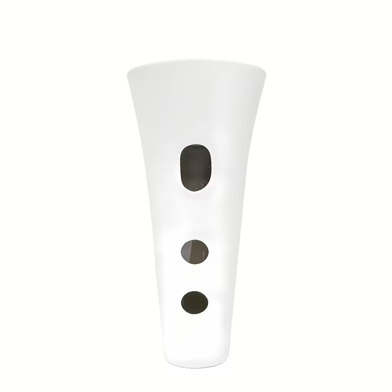 Laisvai pastatomas keraminis praustuvas SAT Fusion baltos spalvos, 42,5 cm skersmens ir 95 cm aukščio.