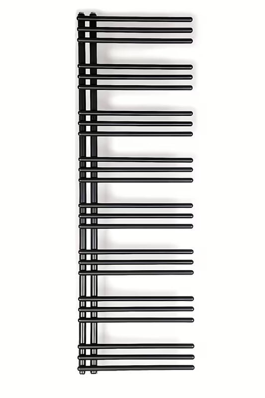 Kombinuotas rankšluosčių džiovintuvas SAT Hto 154x50 cm, juodos matinės spalvos, su centriniu prijungimu