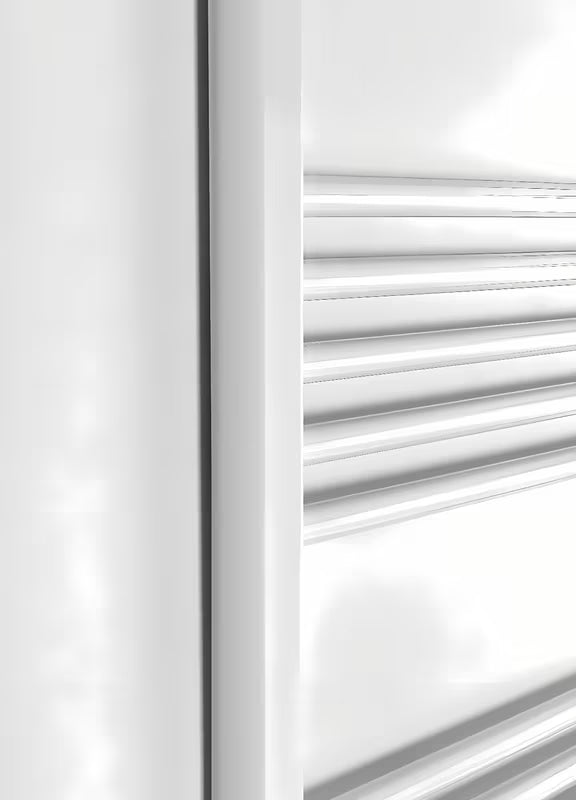 Baltas kombinuotas rankšluosčių džiovintuvas SAT KD 45x180 cm su šoniniu prijungimu prie centrų atstumas