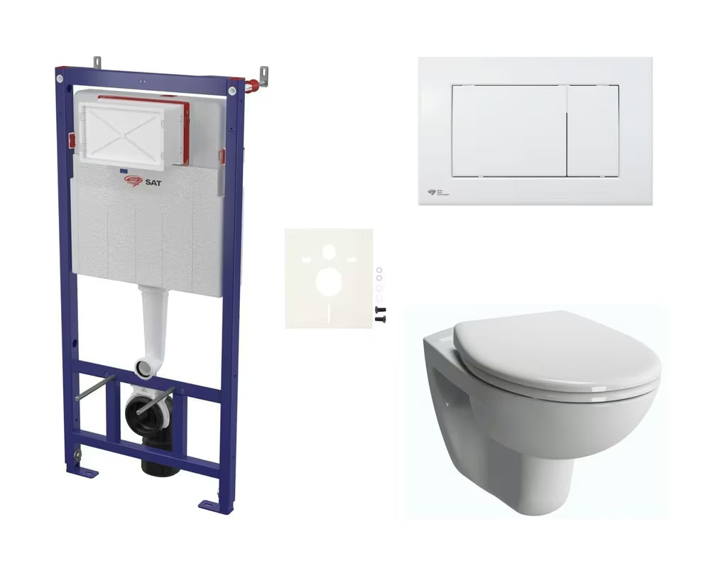 Pakabinami WC komplektas vitra Normus pro potinkiniam montavimui su balta keramika ir sėdyne softclose