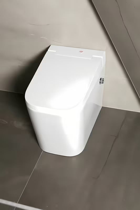 Pastatomas WC SAT optimflush baltos spalvos su integruotu bakeliu ir akumuliacinio nuleidimo technologija