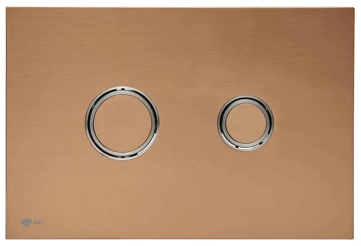 Vandens nuleidimo Mygtukas SAT matinio rožinio aukso spalvos su Anti-fingerprint paviršiumi pro potinkiniams rėmams.