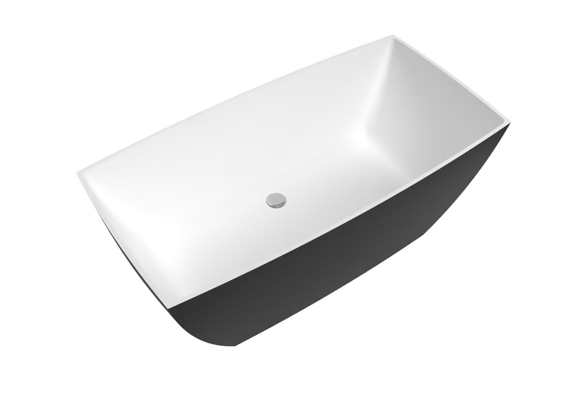 Laisvai pastatoma vonia SAT iš lieto marmuro, kairinės ir dešininės orientacijos, matmenys 146x74 cm.