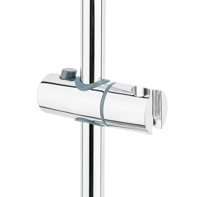 Dušo sistema SAT Chrome su termostatiniu maišytuvu, su 25 cm viršutiniu dušu ir rankiniu dušeliu su trimis srovėmis.