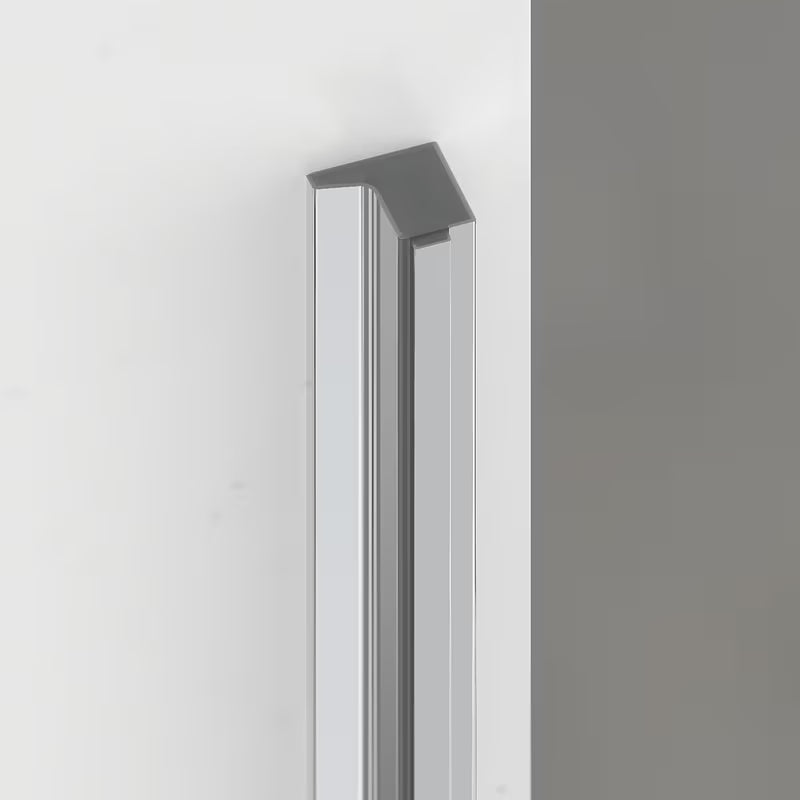 Berėmis dušo durys SAT TGD New nišai 100 cm, blizgaus chromo spalvos, su skaidriu stiklu