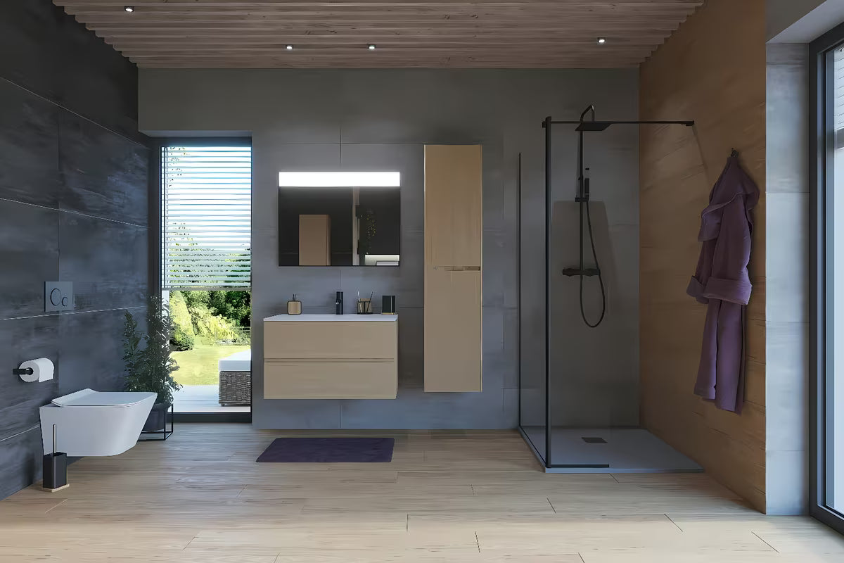 SAT Walk-in walk in Dušo-Sienelė 120 cm juodos spalvos su skaidriu stiklu be dekoro