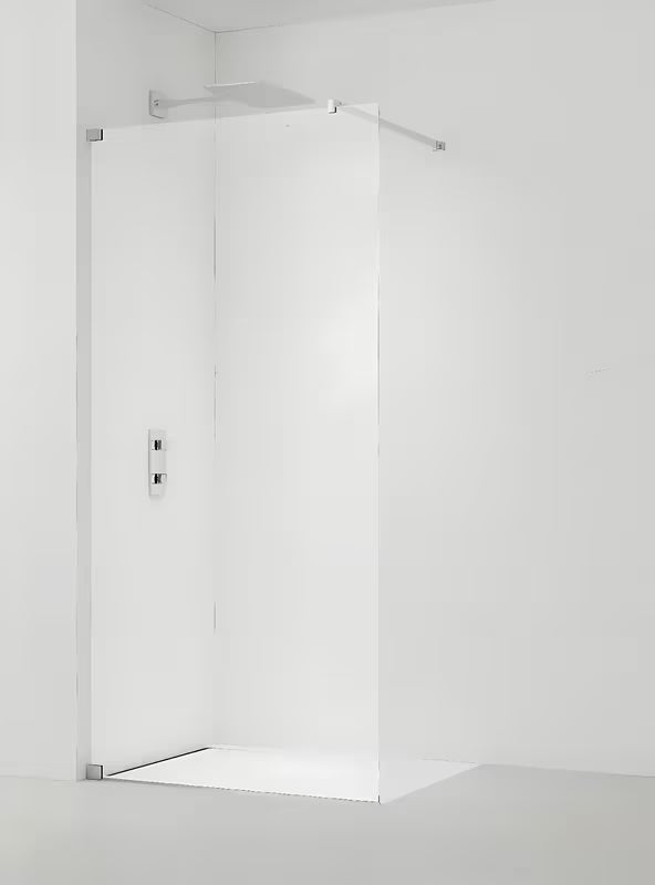 Dušo sienelė SAT Walk-in 60x200 cm, blizgaus chromo, su skaidriu stiklu ir EasyClean danga.