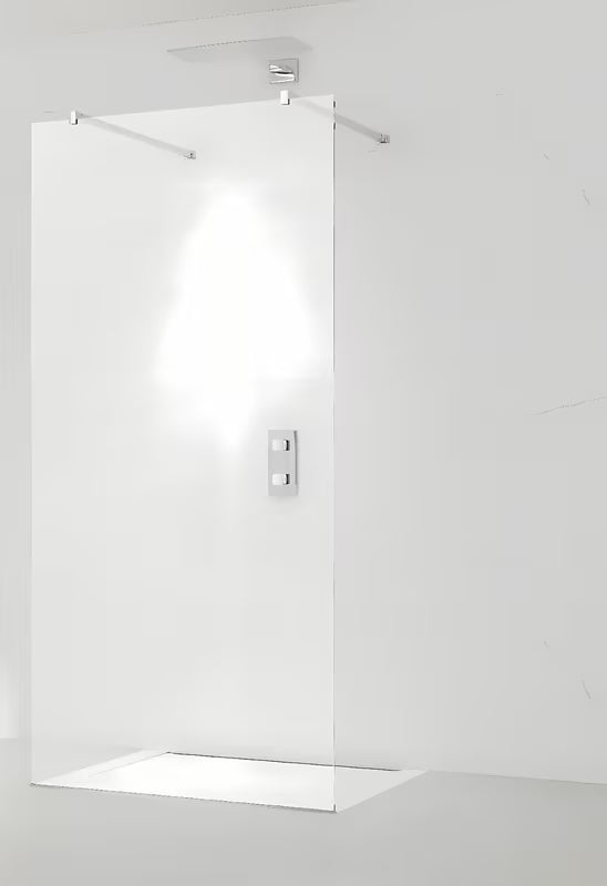 Walk-in dušo sienelė SAT Walk-in 60x200 cm su skaidriu stiklu ir blizgiu chromo profiliu