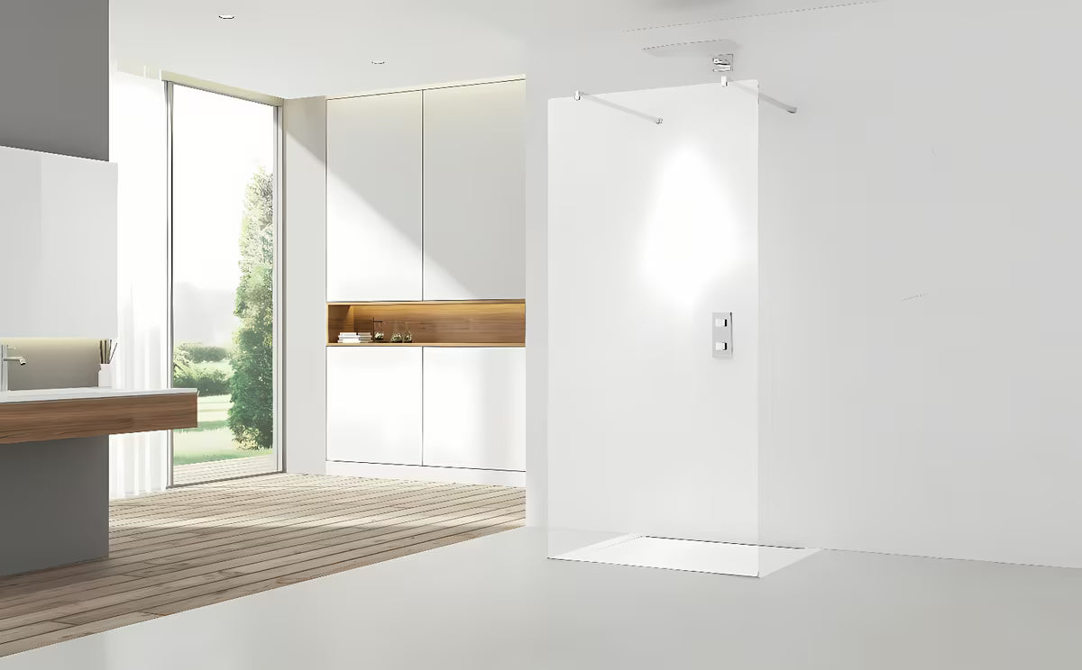 Walk-in dušo sienelė SAT Walk-in 60x200 cm su skaidriu stiklu ir blizgiu chromo profiliu