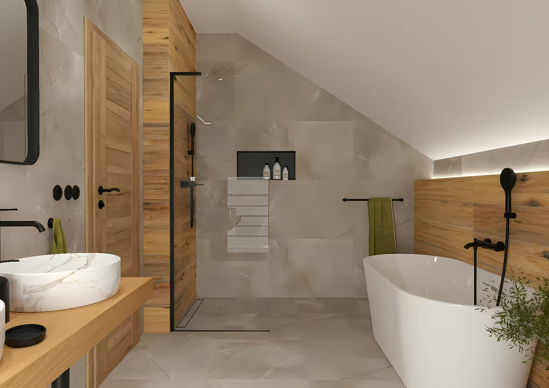 Walk-in dušo sienelė SAT Walk-in 80 cm, juodos matinės spalvos, su skaidriu stiklu ir berėmiu dizainu.