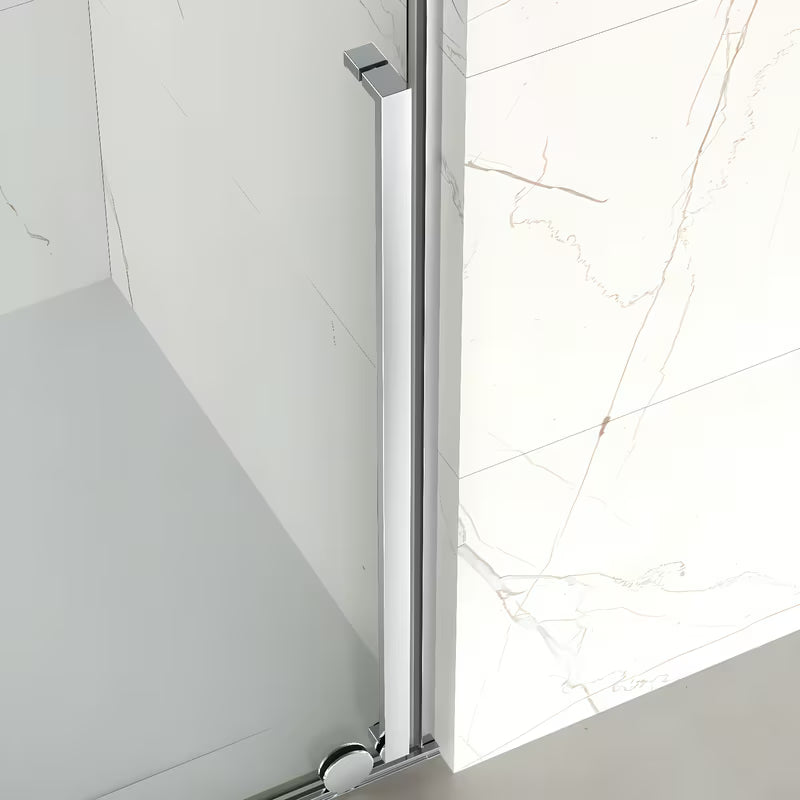 Dušo durys nišai SAT Xmotion 110 cm, blizgaus chromo apdailos, su skaidriu berėmiu stiklu
