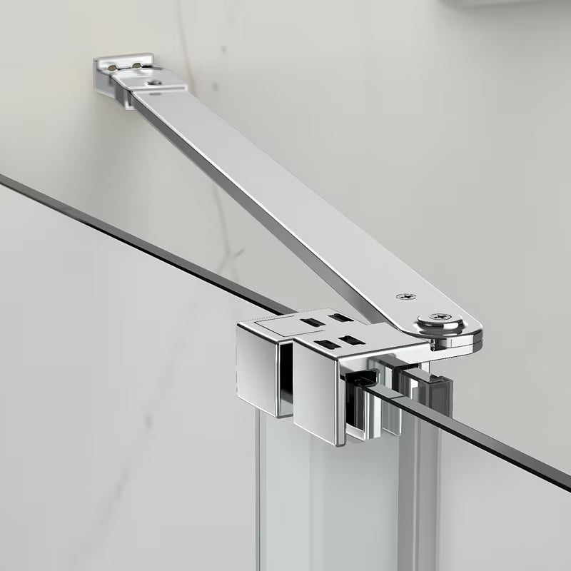 Dušo durys SAT Xmotion 140 cm, blizgus chromas, skaidrus stiklas, stumdomos durys