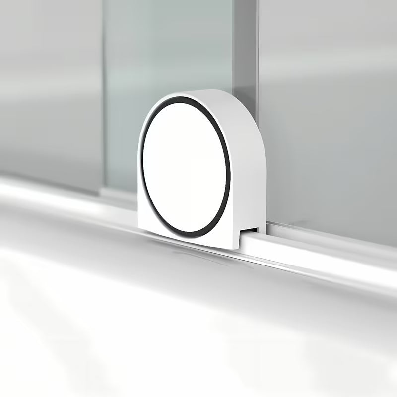 Vonios sienelė SAT Walk-In Xmotion 150 cm su skaidriu stiklu ir baltais profiliais