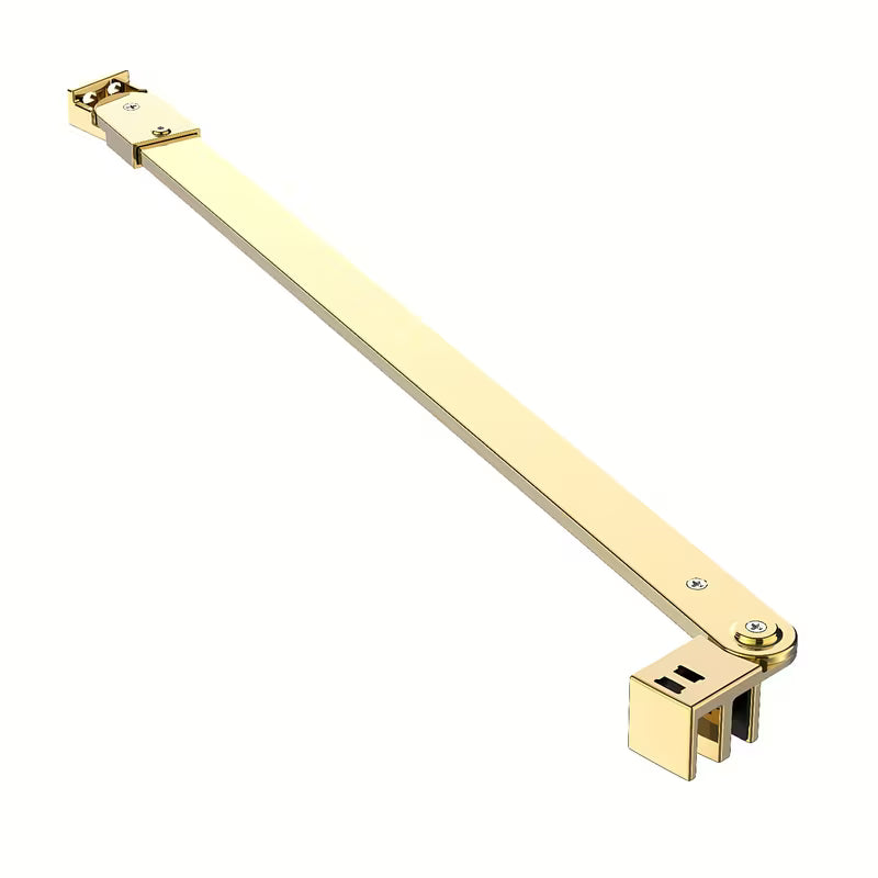 Tvirtinimo laikiklis SAT Walk-In Xmotion su lankstu, gold spalvos, pro, 8 mm stiklo tvirtinimui